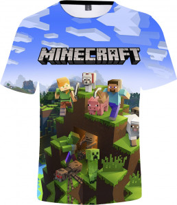 T-shirt Minecraft Mountain