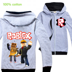 Tepláková bunda na zip Roblox Duo Gray