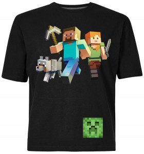 Koszulka Minecraft Trio bawełna