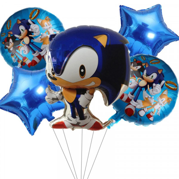 5x Nafukovací balónky Sonic