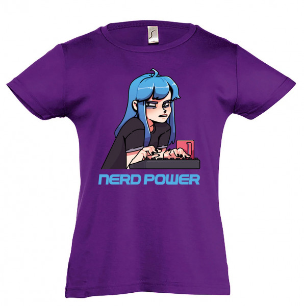 Koszulka dla dziewczyn Nerd Power