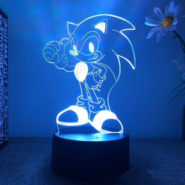 3D LED lampička Sonic