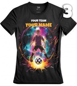 T-shirt Anime Football with your own name