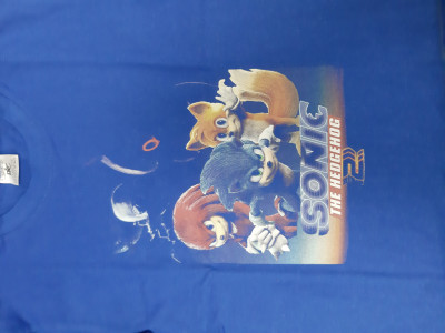 Tričko Sonic 2 Movie 2. jakost