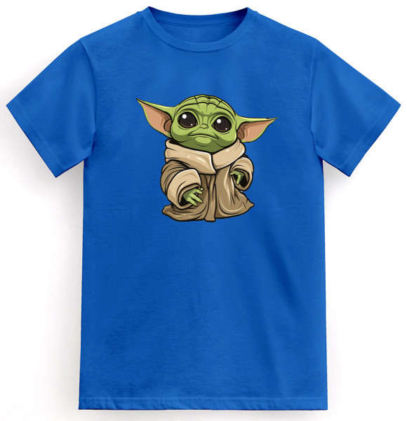 Tričko Baby Yoda Blue