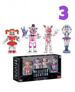 FNAF 1 mini-figurky 4ks Five Nights At Freddy´s v krabici