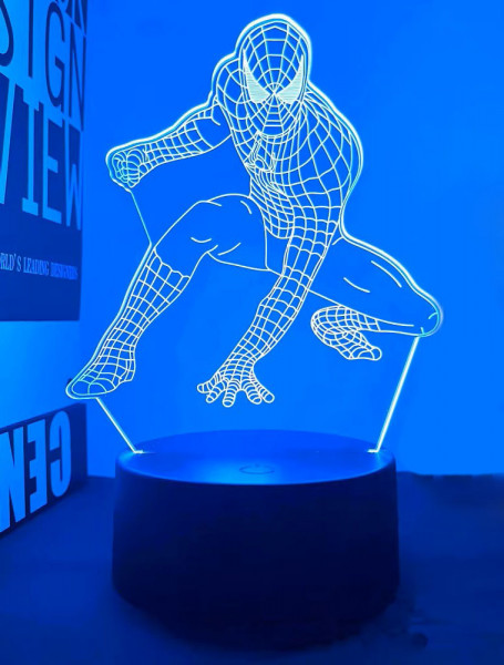 3D LED lampička Spiderman