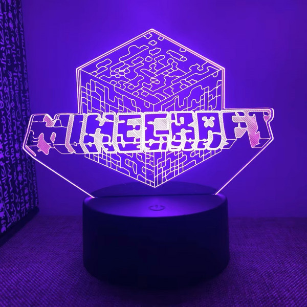 3D LED Minecraft lamp