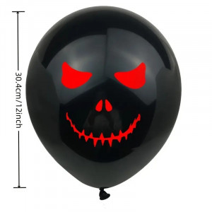 10pcs Halloween black inflatable balloons