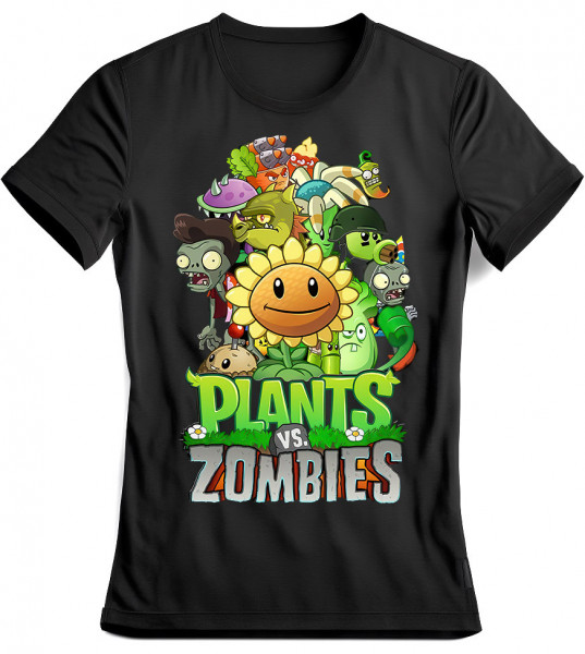 Tričko Plants and Zombies bavlna