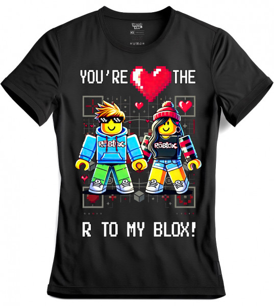 Roblox Valentýnské Tričko R to My Blox